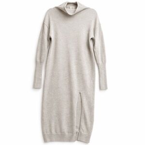 Wilfred Cyprie 100% Merino Wool Mock Neck Sweater Dress 2XS